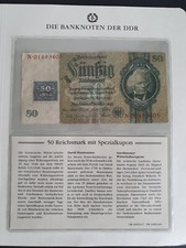 50 Reichsmark DM 1948 DDR Kupon Ausgabe Sowj. Besatzungszone