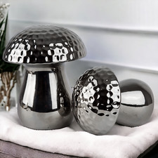 Deko Pilze Chrom Keramik Pilz