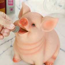 Sparschwein Harz Münze Piggy Bank Schwein Spardose Kinder Geburtstagsgeschenk DE