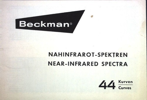 Beckman nahinfrarot spektren - beckman, nahinfrarot-spektren