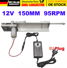 DC 12V 150mm 95rpm Hubkolben-Linearantrieb Einstellbarer Teleskopmotor EU Plug