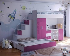 Hochbett etagenbett kinderbett - hochbett,