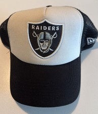 New Era NFL Raiders Cap Trucker Snapback schwarz weiß ca. 2012 Basecap