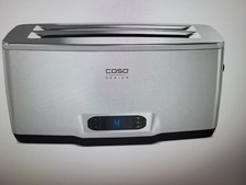 Caso 2779 Inox4 Design Langschlitz Toaster, LCD Display
