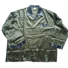 Satin Pyjama grün Herren