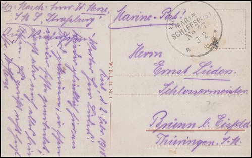 Deutsche marine schiffspost - deutsche, marine-schiffspost