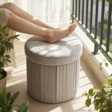 Sitzhocker mit Stauraum,Samt