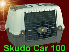 Hunde Transportbox 🐶 SKUDO CAR 100 🐶 Urlaub Reise Flugbox Hundebox