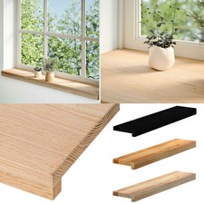 2 Stk. Fensterbänke Fensterbank Innen Fensterbrett Massivholz Eiche Unbehandelt