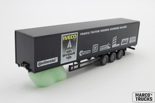 Wiking Kastenanhänger 3-achs schwarz "Iveco Tour 1997" 1:87 /WI1377