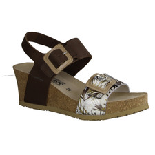 Mephisto Lissia Keilsandalette, Damen, Leder, Dark Brown, Air-Relax -