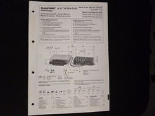 Original Service Manual Blaupunkt Autoradio New York Stereo CR / CR US