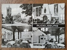 RUDELSBURG HO-GASTSTÄTTE RESTAURANT RITTERSAAL alte Ansichtskarte 70er Jah. 1978