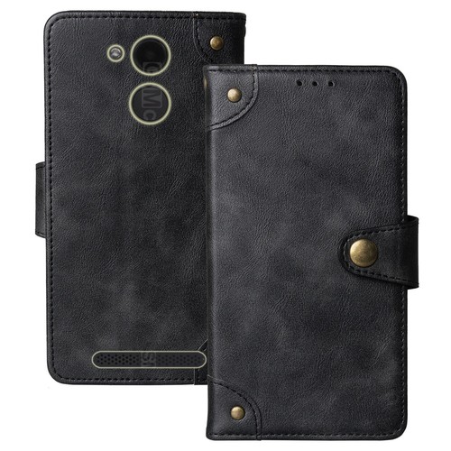 Flip retro leder hülle - flip, tasche
