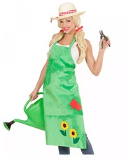 Grüne Gärtnerschürze mit