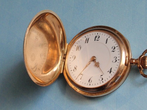 Alte taschenuhr gold uhr - alte, 585