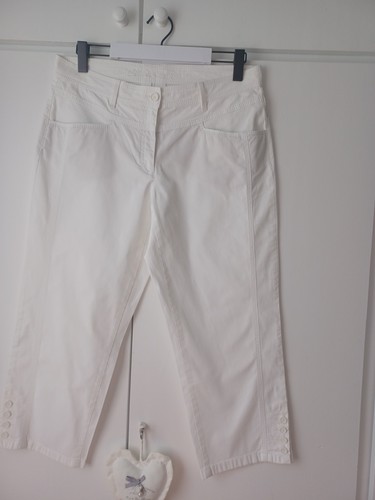 Brax weiße sportl - , hose