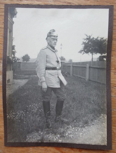 Altes portrait foto feuerwehr - foto,
