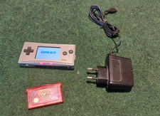 Nintendo Game Boy Micro - Silber - Voll funktionsfähig mit Pokemon Rubin Edt.