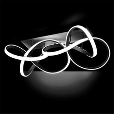 WOFI INDIGO SCHWARZ DECKENLAMPE DECKENLEUCHTE LED DIMMBAR XXL