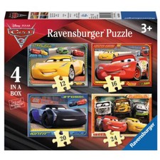 Kinder Puzzle Box | Disney Cars 3 | 4 in 1 | Ravensburger | Legespiel
