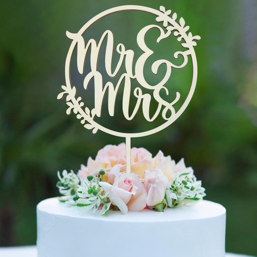 Mrs cake topper - mr,