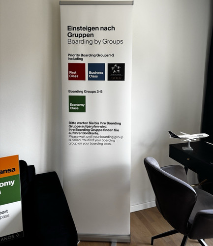 Roll banner einsteigen nach - roll-up,