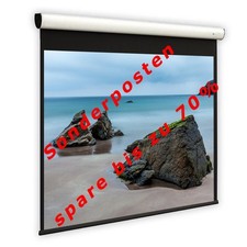 16:9 DELUXX Cinema Elegance Beamer Motorleinwand 180 x 103 cm HDTV 3D 4K FULL HD