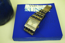 Dyrberg/ Kern armbanduhr vergoldet swarovski strassteine weiss