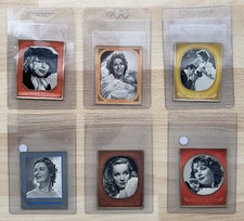 6 Bunte Filmbilder 1936 Zigarettenbilder Dresden A1 Greta Garbo Marlene Dietrich