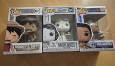 Funko Pop! Sammlung , Pocahontas #1579, Snow White #1526,  Monkey D. Luffy #1771