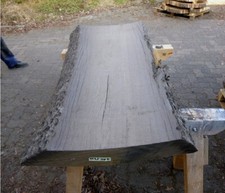 Moorholz Mooreiche Edelholz Bohle Altholz Bog Oak Tisch Brett Messer,124x43x10cm