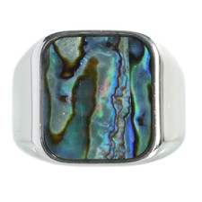 Feueropal Silber Siegelring