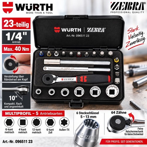 Würth zebra ratschenkasten - zebra,