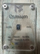 Osmium 1g 99,95% Os Barren