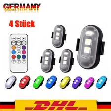 4 Stück RGB Auto LED Licht