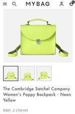The Cambridge Satchel Company Women's Poppy Backpack - Neon Yellow
