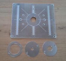Frästisch Einlegeplatte Befestigungsplatte Oberfräse Festool OF1400 mit Ringe