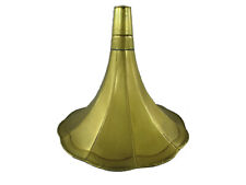 Grammophon Trichter Messing glatt Musik HIS MASTERS VOICE Ersatzteile Geschenk2