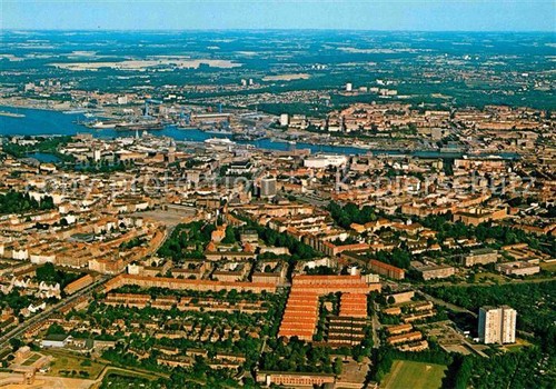 Kiel city fliegeraufnahme - kiel,