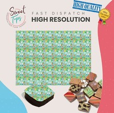 Schokoladen Transferbogen (Osterhasen, Korb) essbar für Deko DIN A4