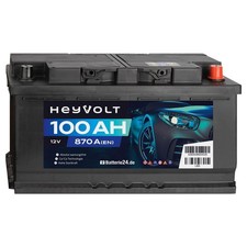 HeyVolt Autobatterie 12V 100Ah