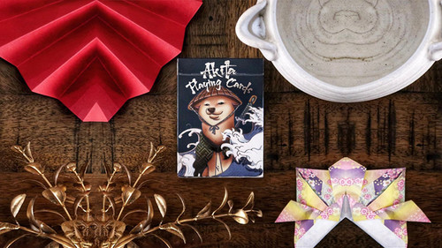 Akita playing cards - playing, by