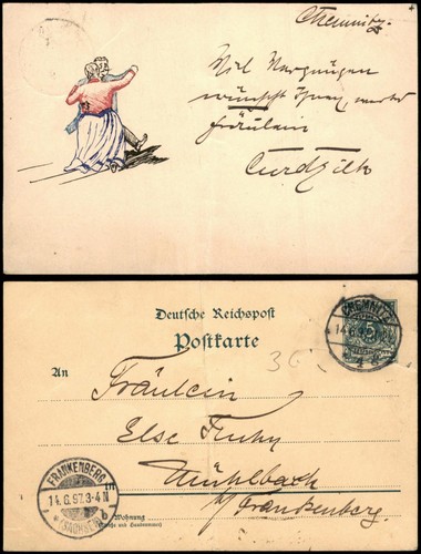 Ansichtskarte künstlerkarte - ansichtskarte,