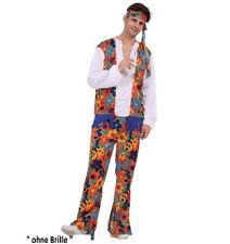 Groovy Hippie Herren Flower Power Blumen Kostüm 70er 80er Jahre  L / XL /XXL DHL