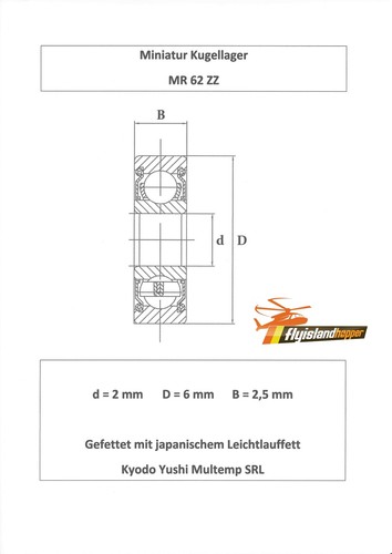 10x kugellager zz - 10x, 62