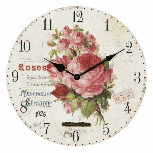 Große 34cm wanduhr landhaus - 34cm,