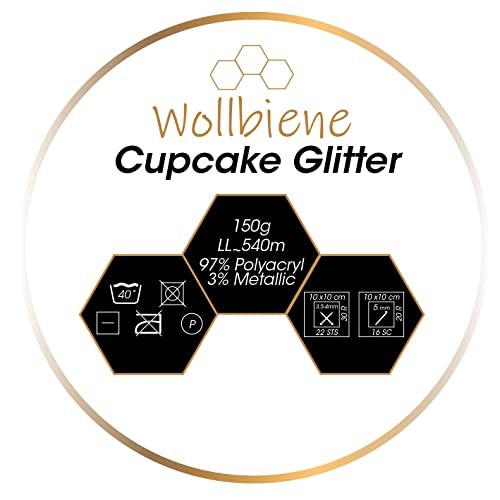 Strickwolle 450g glitzer - glitzer, x