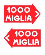 Italienische RALLYE Autoaufkleber 2x, 11x5cm, links/rechts Sticker Auto Tuning