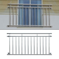 B-Ware Französischer Balkon Fenstergitter Geländer Edelstahl Stabgeländer 225x90